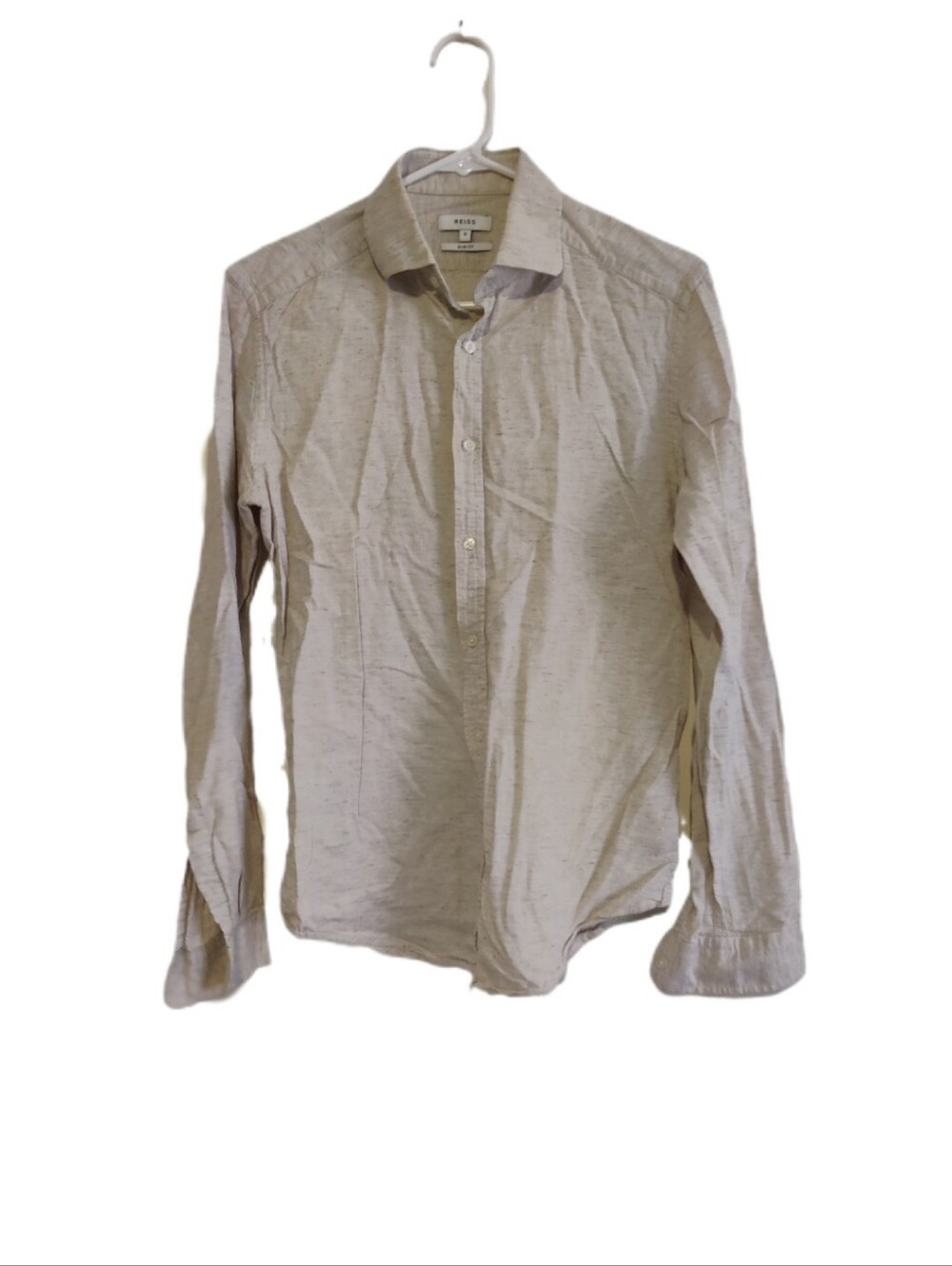Reiss Men's Slim Fit Cotton Button Down Collared Shirt